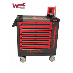 Carro de taller VITO de 7 cajones con 221 herramientas de cromo vanadio de  alta calidad Armario de garaje completo con ruedas